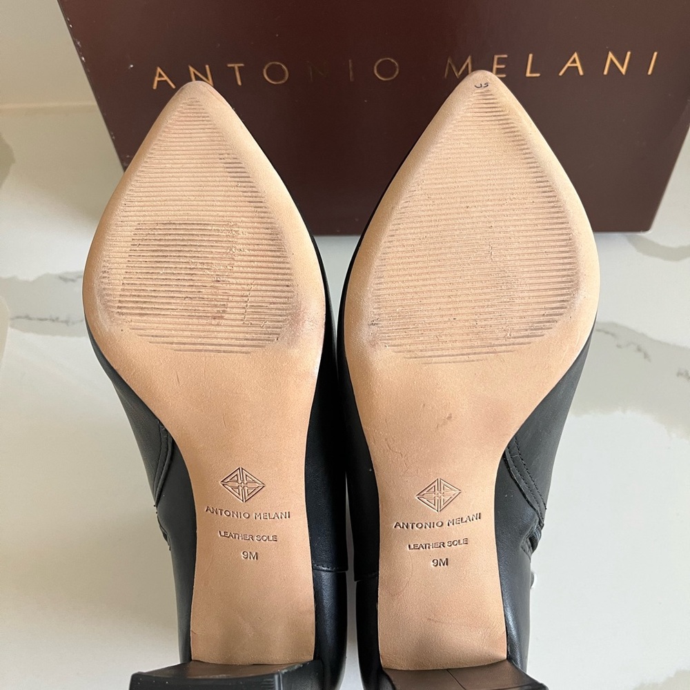 ANTONIO MELANI Black Ankle Booties - Picture 5 of 5